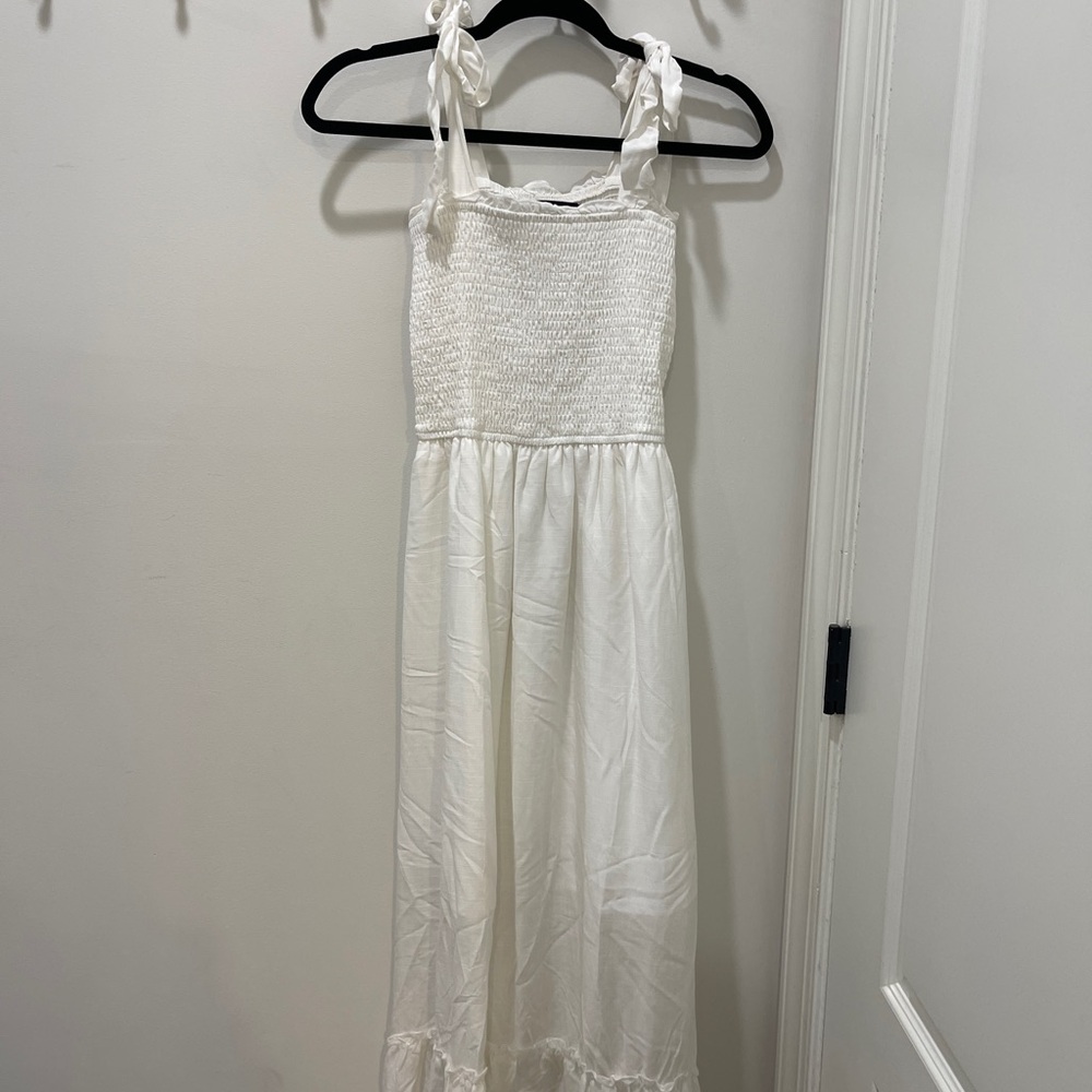 Elegant White long sundress